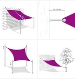 VidaXL Zonnescherm HDPE rechthoekig 4x6 m antraciet