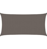 VidaXL Zonnescherm HDPE rechthoekig 2x4 m antraciet