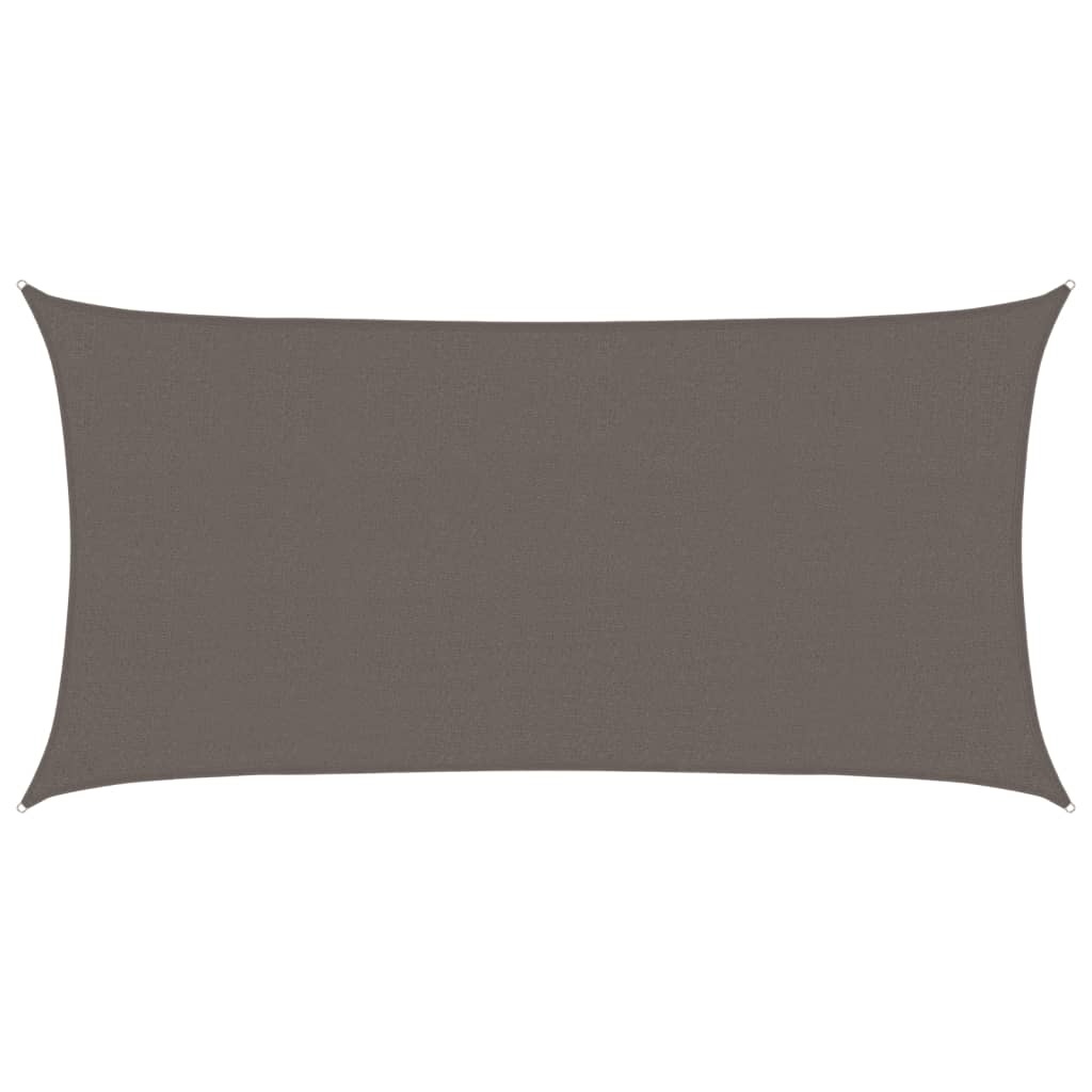 VidaXL Zonnescherm HDPE rechthoekig 2x4 m antraciet