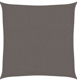 VidaXL Zonnescherm HDPE vierkant 3,6x3,6 m antraciet