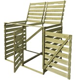 VidaXL Containerberging dubbel 240 L geïmpregneerd hout