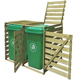 VidaXL Containerberging dubbel 240 L geïmpregneerd hout