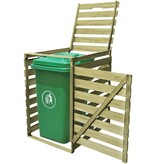 VidaXL Containerberging enkel 240 L geïmpregneerd hout