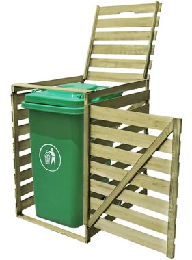 VidaXL Containerberging enkel 240 L geïmpregneerd hout