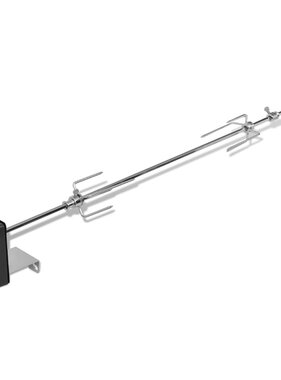 VidaXL BBQ Draaispit met motor staal 1000 mm