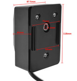 VidaXL BBQ Draaispit motor 4 W zwart