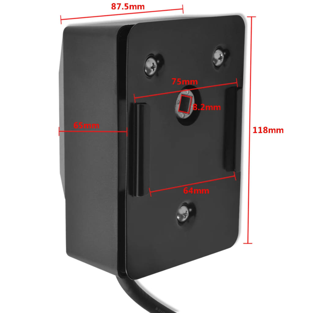 VidaXL BBQ Draaispit motor 4 W zwart