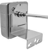 VidaXL BBQ Draaispit met motor staal 1000 mm