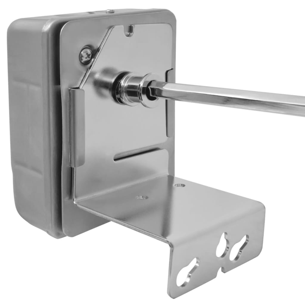 VidaXL BBQ Draaispit met motor staal 1000 mm