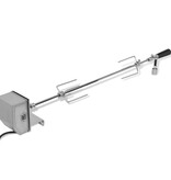 VidaXL BBQ Draaispit met professionele motor staal 900 mm