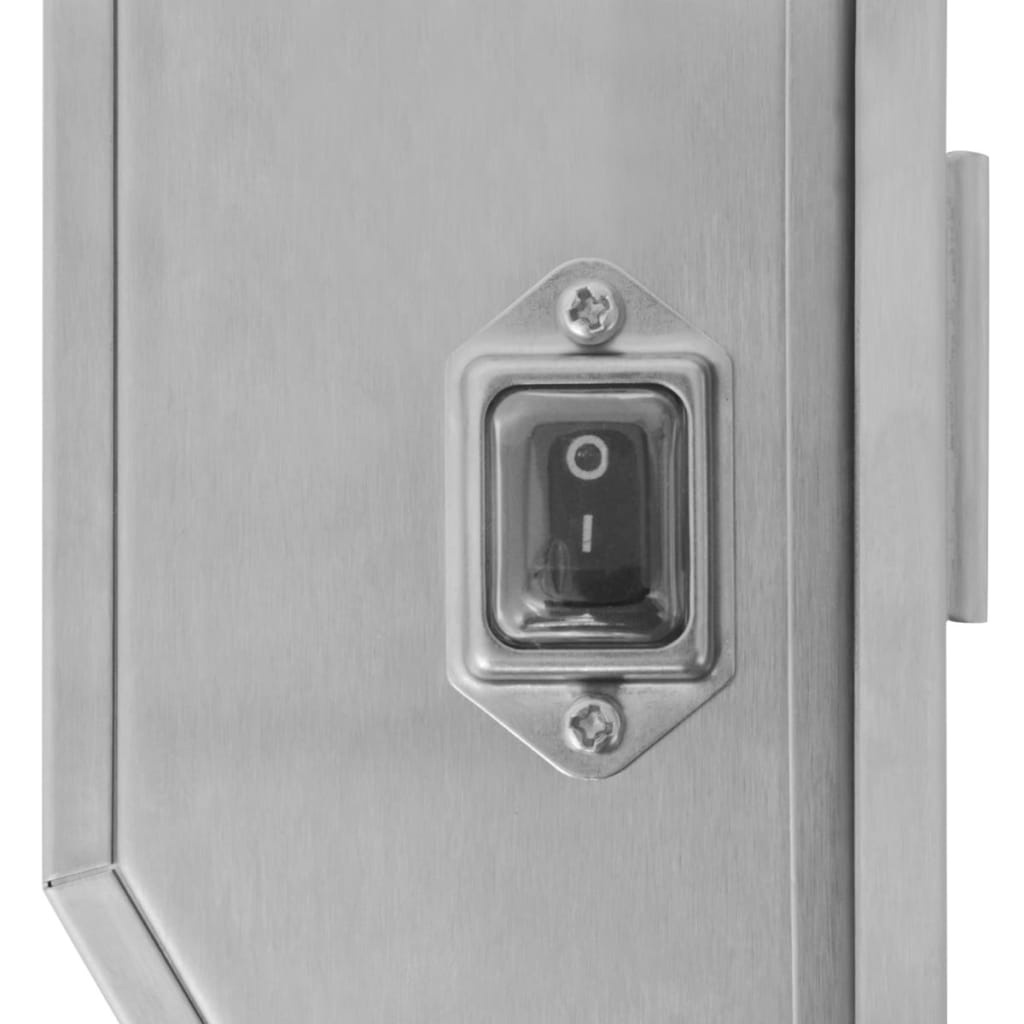 VidaXL Professionele BBQ draaispitmotor roestvrij staal 4W