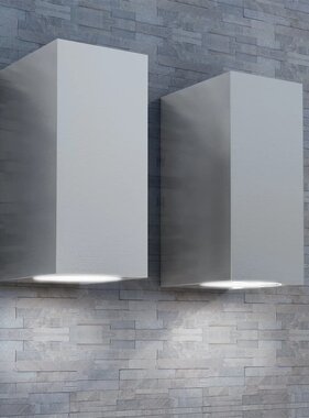 VidaXL Wandlamp buiten boven en onder licht 2 stuks