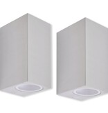 VidaXL Wandlamp buiten boven en onder licht 2 stuks