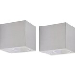 VidaXL Buitenlamp kubusvormig 2st