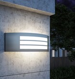 VidaXL Tuinwandlamp roestvrij staal