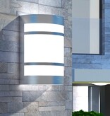 VidaXL Wandlamp voor buiten licht roestvrij staal