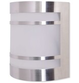 VidaXL Wandlamp voor buiten licht roestvrij staal