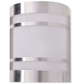 VidaXL Wandlamp voor buiten licht roestvrij staal