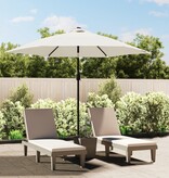 VidaXL Zweefparasol met LED 3 m zandwit