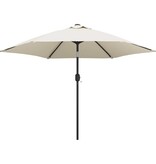 VidaXL Zweefparasol met LED 3 m zandwit