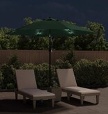 VidaXL Zweefparasol met LED 3,5 m groen