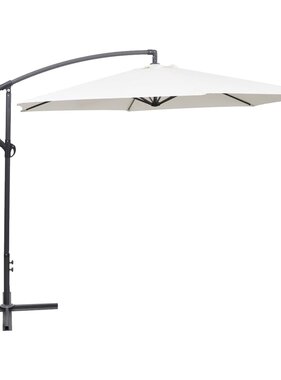 VidaXL Zweefparasol 3 m zandwit