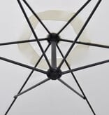 VidaXL Zweefparasol 3 m zandwit