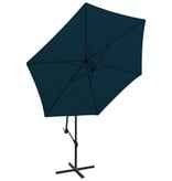 VidaXL Zweefparasol 3 m blauw