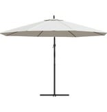 VidaXL Zweefparasol 3,5 m zandwit