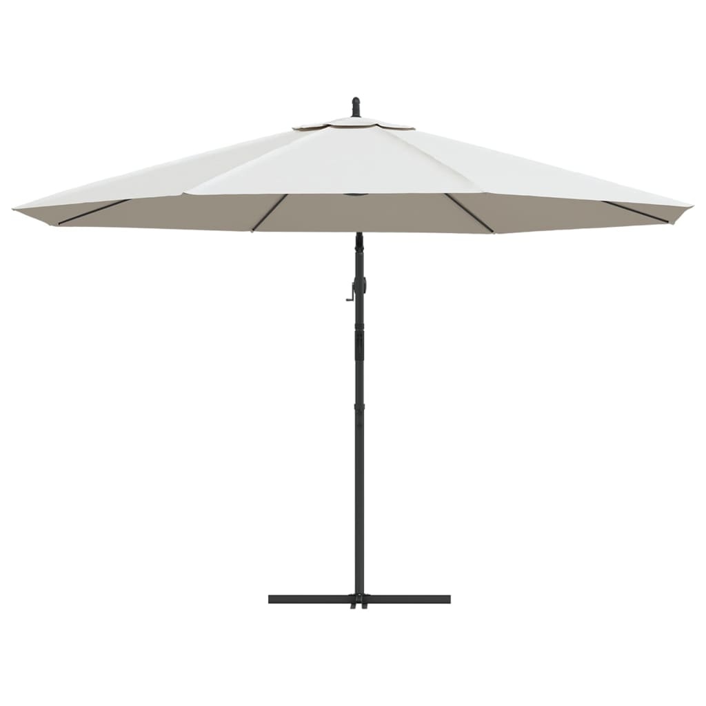 VidaXL Zweefparasol 3,5 m zandwit