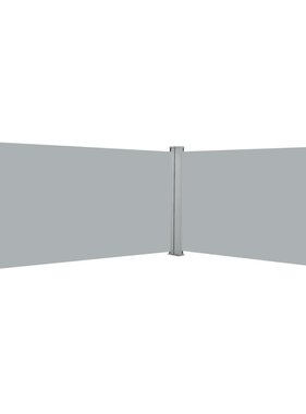 VidaXL Windscherm uittrekbaar 160x600 cm grijs