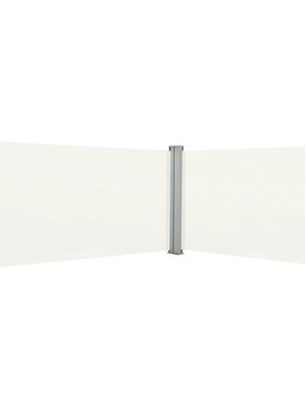 VidaXL Windscherm uittrekbaar 160x600 cm crème