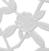 VidaXL Tuinbank 100 cm gietaluminium wit