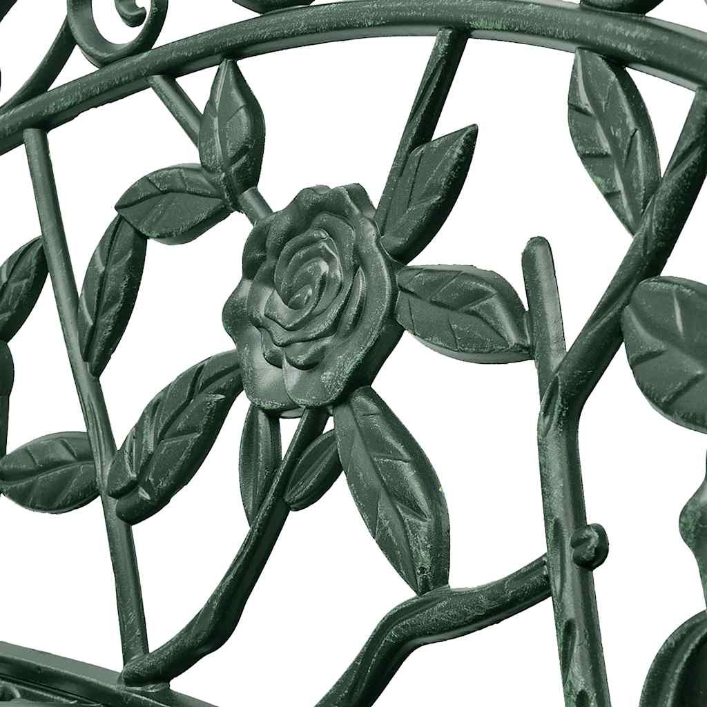 VidaXL Tuinbank 100 cm gietaluminium groen