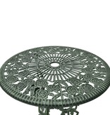 VidaXL 3-delige Bistroset gietaluminium groen