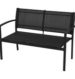 VidaXL 4-delige Loungeset textileen zwart