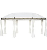 VidaXL Prieel 530x350x265 cm crèmewit