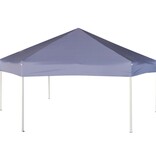 VidaXL Partytent met zijwanden pop-up zeshoekig 3,6x3,1 m donkerblauw