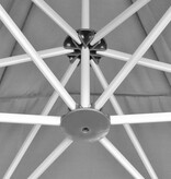 VidaXL Partytent pop-up zeshoekig inklapbaar 3,6x3,1 m grijs