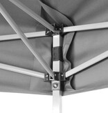 VidaXL Partytent pop-up zeshoekig inklapbaar 3,6x3,1 m grijs