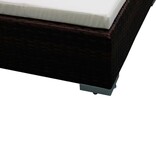 VidaXL 6-delige Loungeset met kussens poly rattan bruin