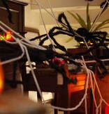 VidaXL home trainer 2 pcs Zwart en wit 200 cm Polyester