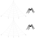 VidaXL home trainer 2 pcs Zwart en wit 200 cm Polyester