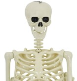 VidaXL Halloween Decoratie Skelet met Hond 2 pcs Wit 155 cm Kunststof