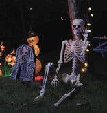 VidaXL Halloween Skelet Verstelbaar 2 pcs Wit 85 cm PVC