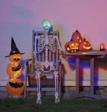 VidaXL Halloween Skelet Verstelbaar Wit 155 x 38.5 cm Kunststof
