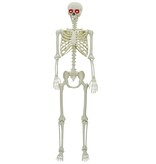VidaXL Halloween Skelet Verstelbaar Wit 155 x 38.5 cm Kunststof
