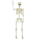 VidaXL Halloween Skelet Verstelbaar Wit 155 x 38.5 cm Kunststof
