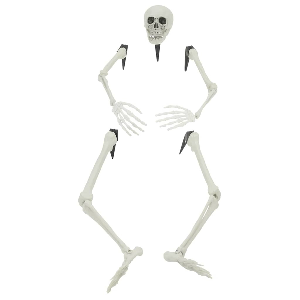 VidaXL Halloween Skelet Wit 20 x 10 x 9.5 cm Kunststof