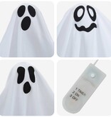 VidaXL Halloween Hangende Spook 3 pcs Wit 52 x 62 cm Polyester